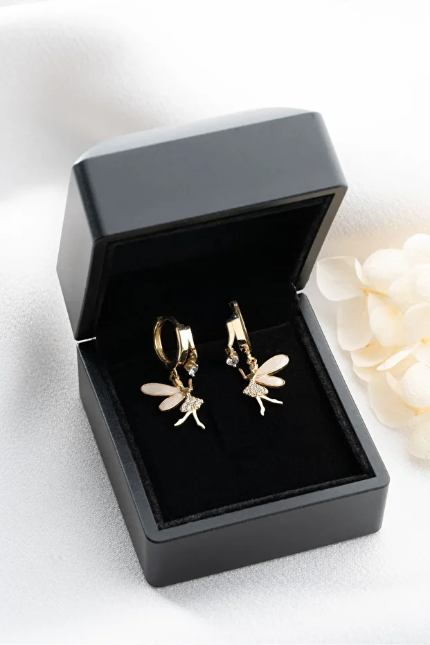 Gümüş Işıklı Kutuda Peri Küpe