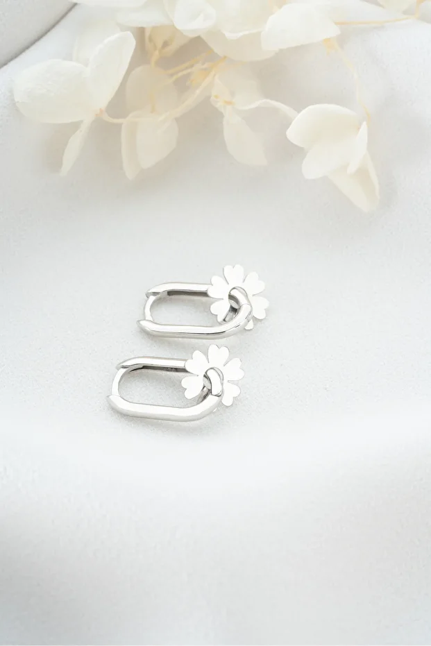 Gümüş Göçmen Küpesi ( Rodyum )