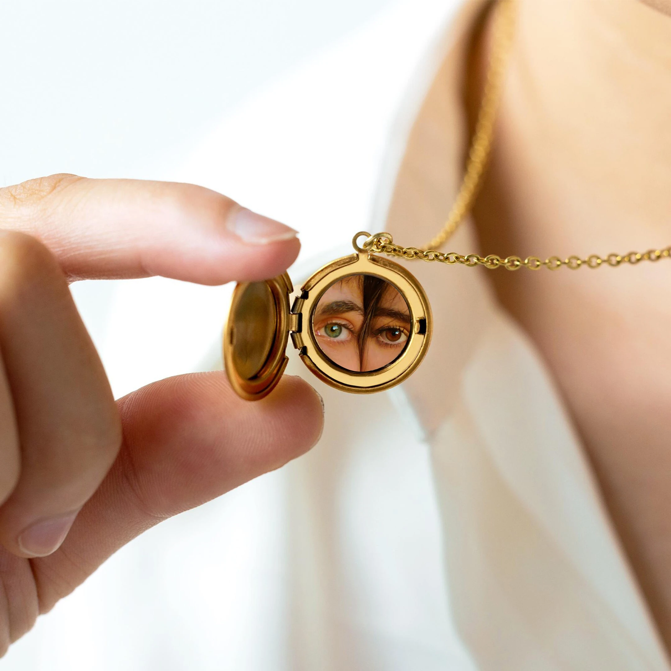 Resimli Kapaklı Anı Kolyesi