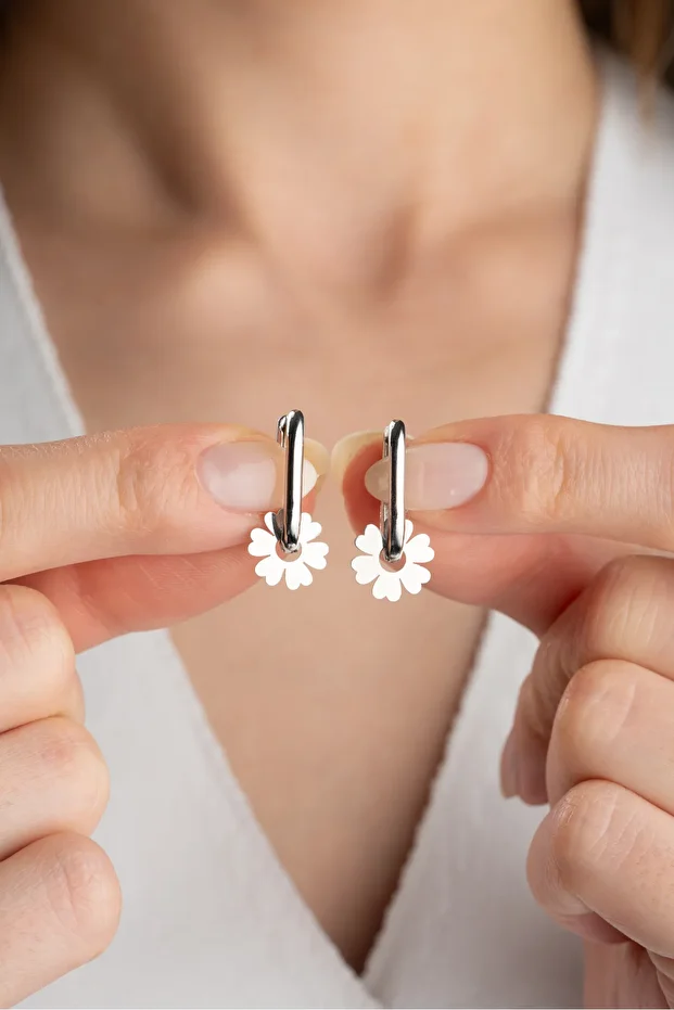 Gümüş Göçmen Küpesi ( Rodyum )