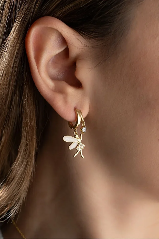 Gümüş Işıklı Kutuda Peri Küpe