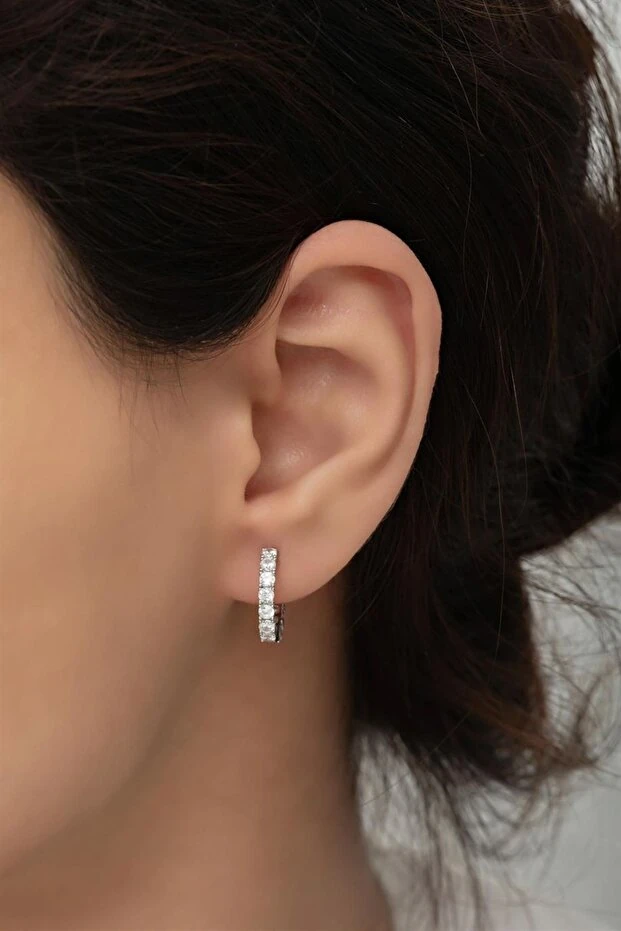 Gümüş Halka Küpe