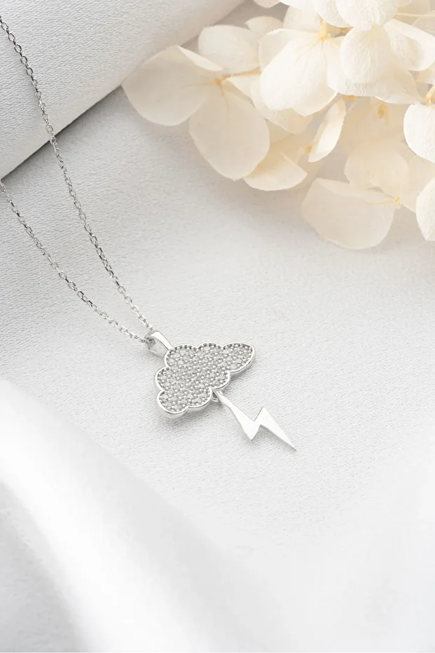 Gümüş Bulut Kolye