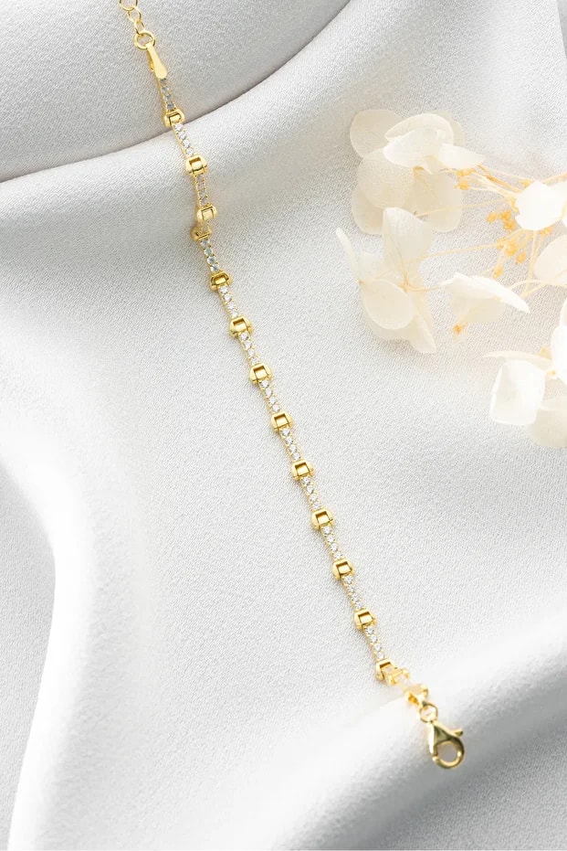 Gümüş Sırataşlı Bileklik