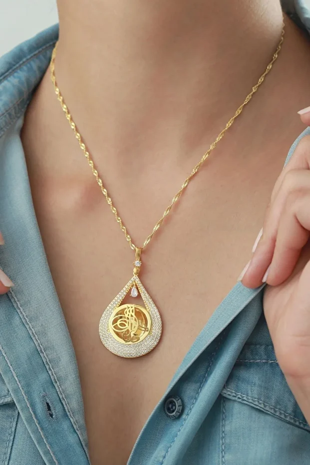 Gümüş Madalyon Kolye