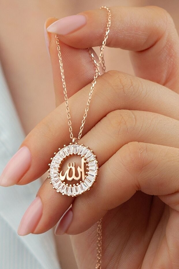 Gümüş Allah Lafzı Kolye