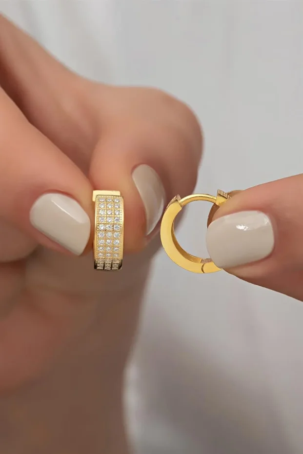 Gümüş Halka Küpe