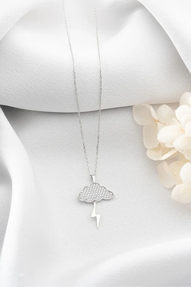 Gümüş Bulut Kolye