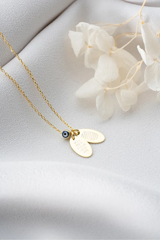 Gümüş Çift Dualı Kolye