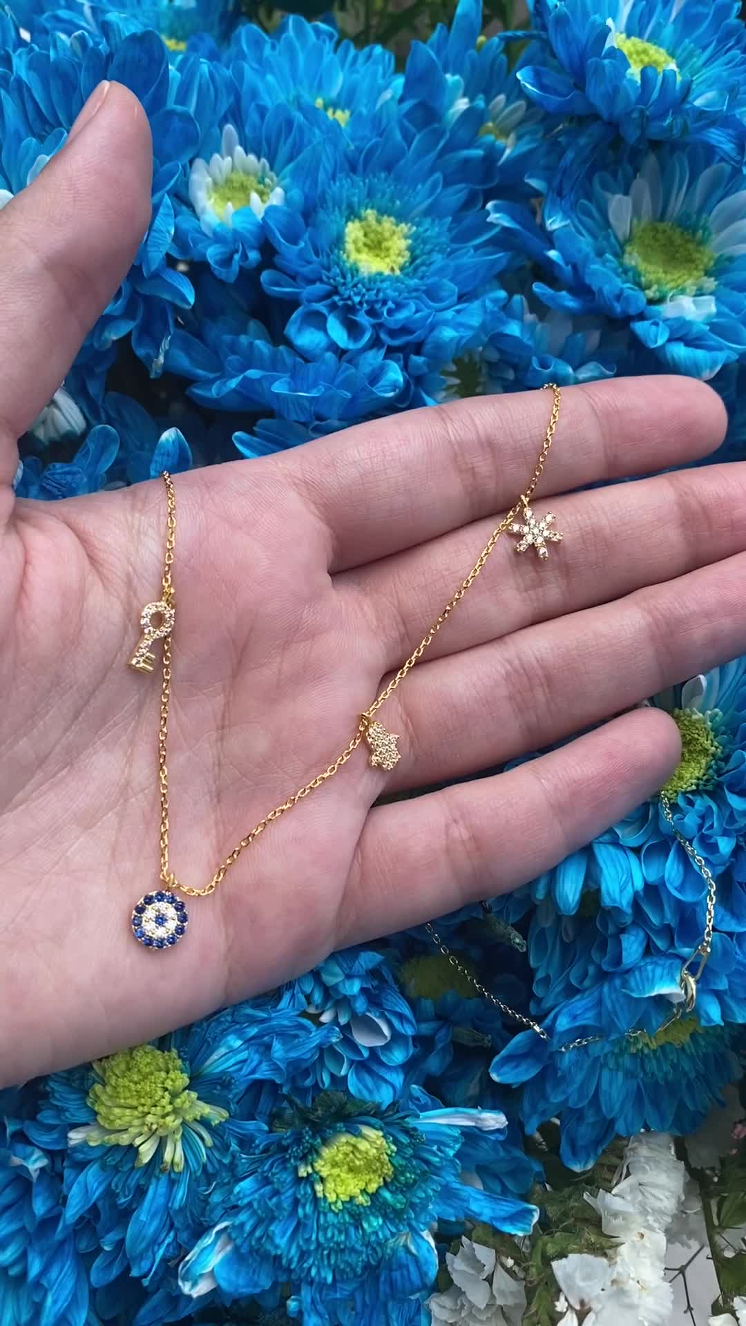 Şans Gold Gümüş Kolye