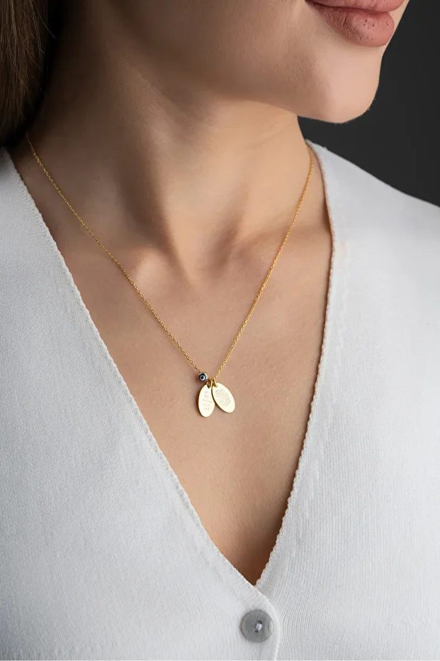 Gümüş Çift Dualı Kolye