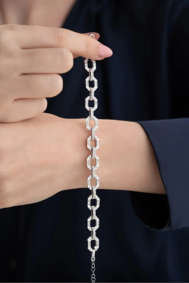 Gümüş Trend Bileklik