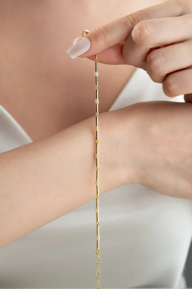 Gümüş Gold Trend Bileklik