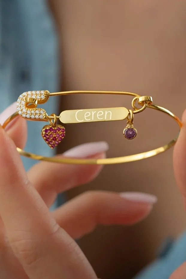 Gümüş Ayarlanabilir Nazar Iğnesi Bileklik