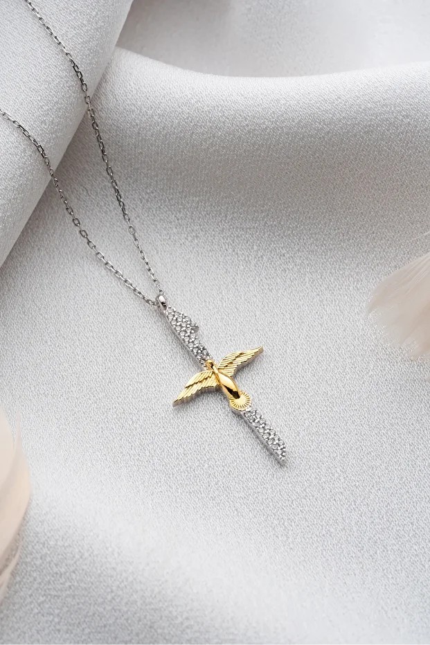 Gümüş Gold Kuşlu Elif Koyle