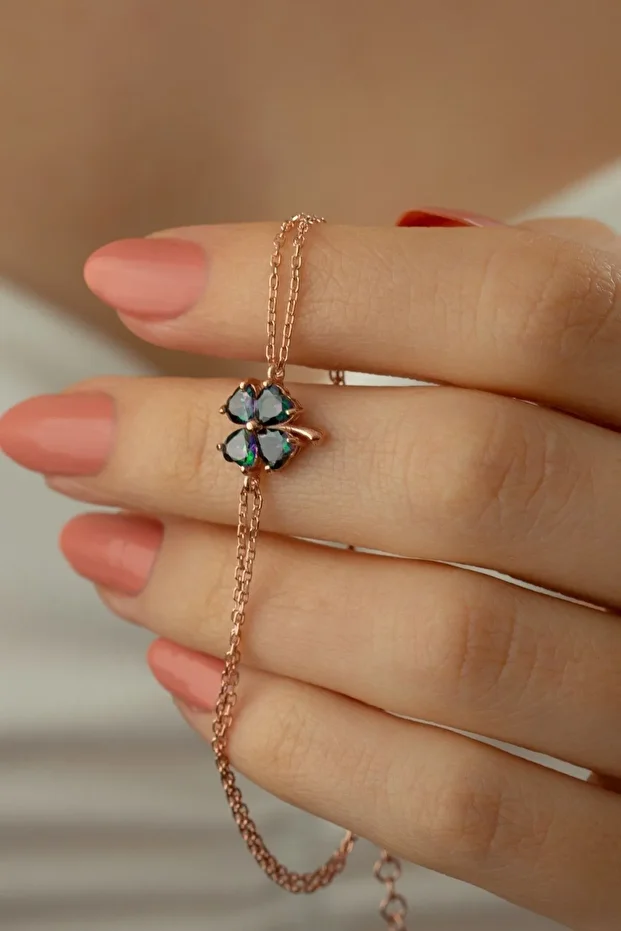 Gümüş Yonca Bileklik