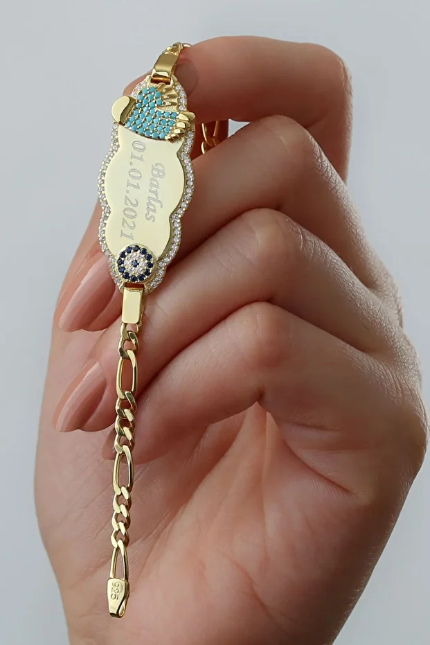 Gümüş Isimli Bebek-çocuk Bulut Bileklik