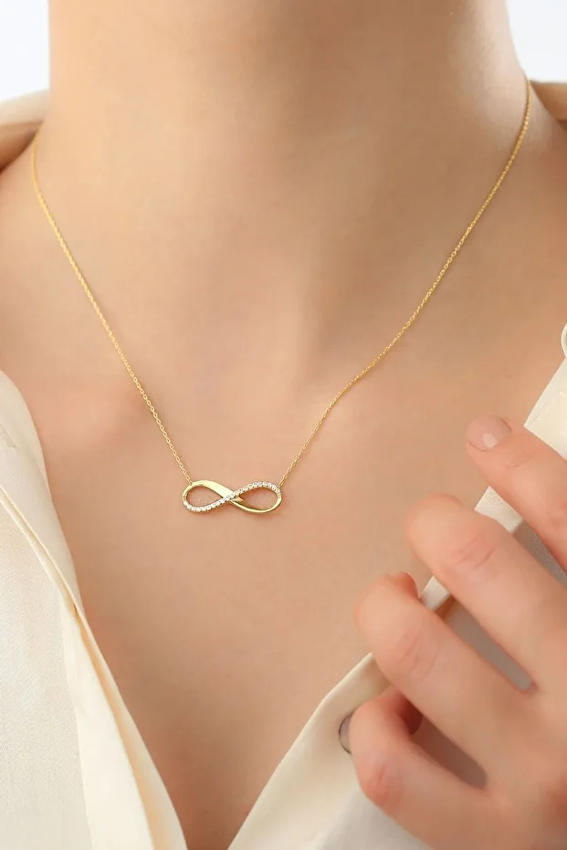 Gümüş Sonsuzluk Kolye