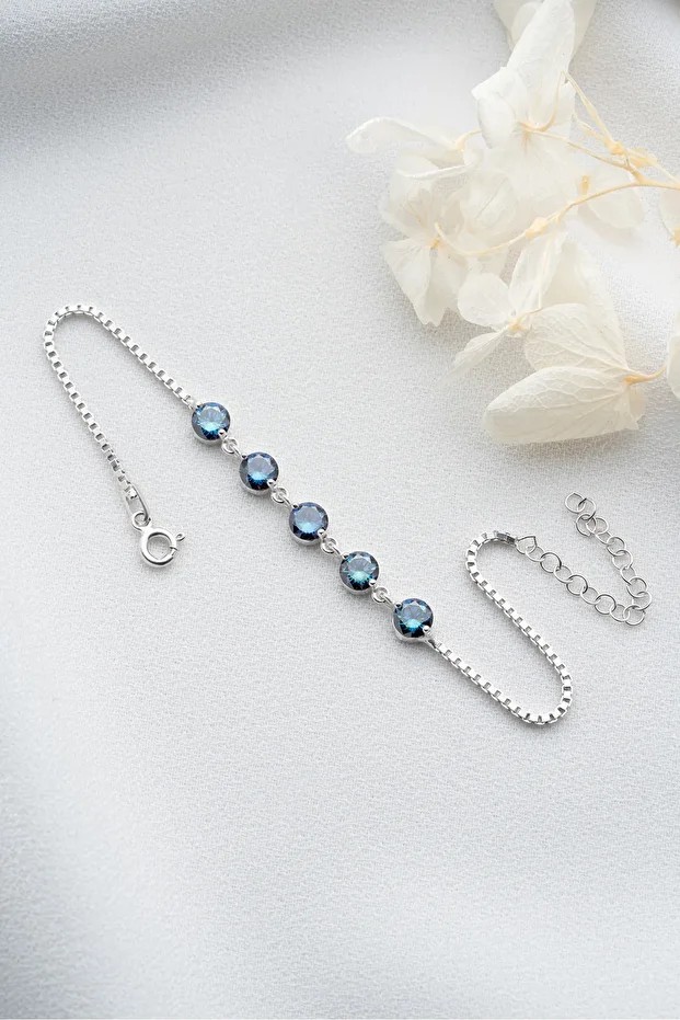 Gümüş Opal Taşlı Bileklik