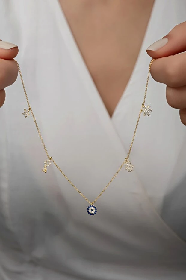 Şans Gold Gümüş Kolye