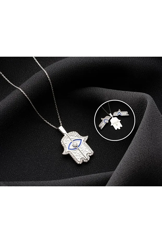 Gümüş Açılabilen Fatmanın Eli Kolye