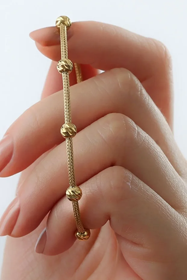 Gümüş Örgü Dorika Bileklik