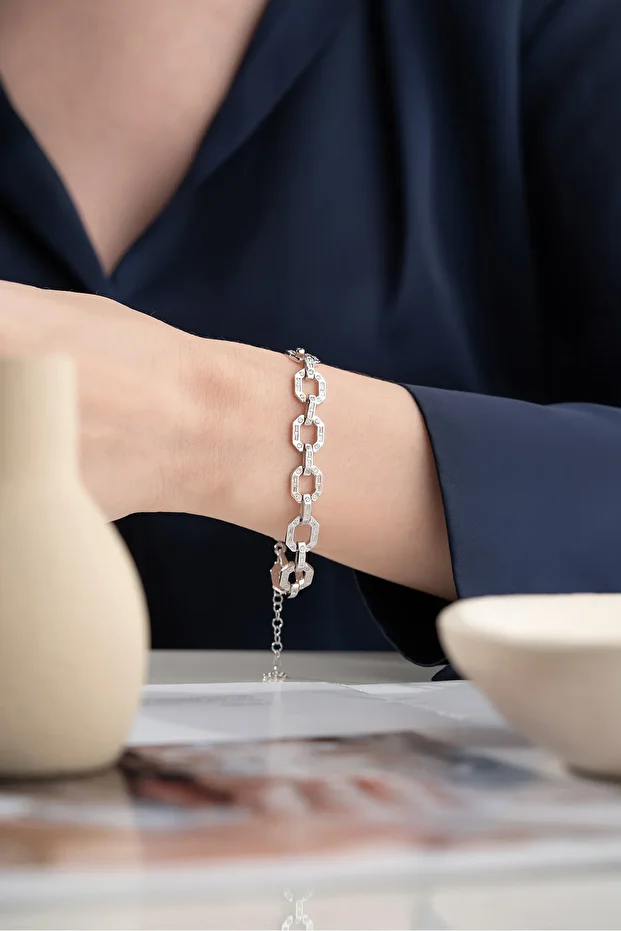 Gümüş Trend Bileklik