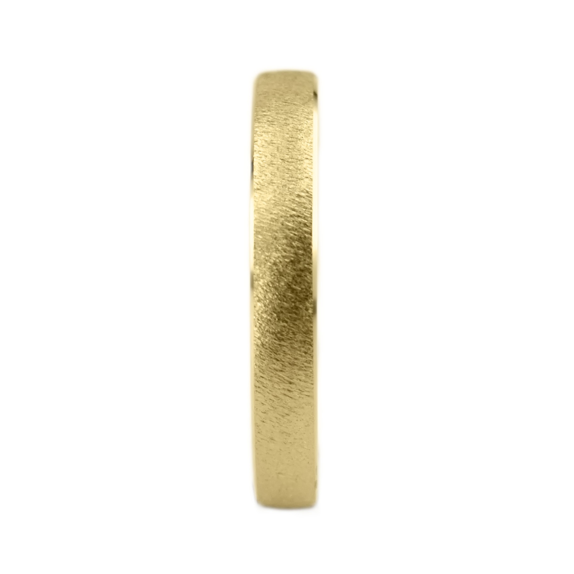 3 mm Kumlu Mat İçi Dolu Sarı Altın Alyans