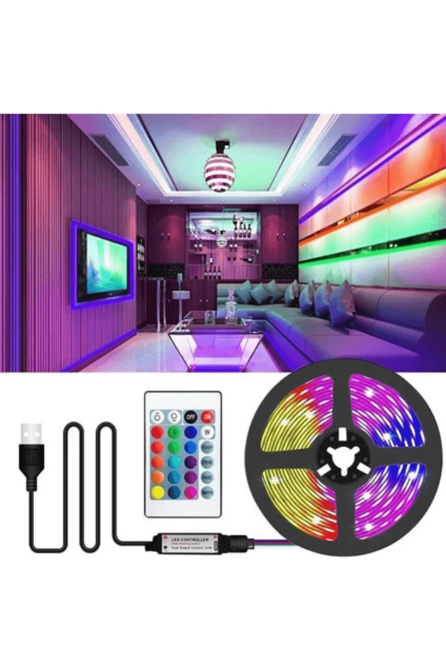 Cata CT-4566 Tv Arkası Ambiyans Rgb LED Seti 