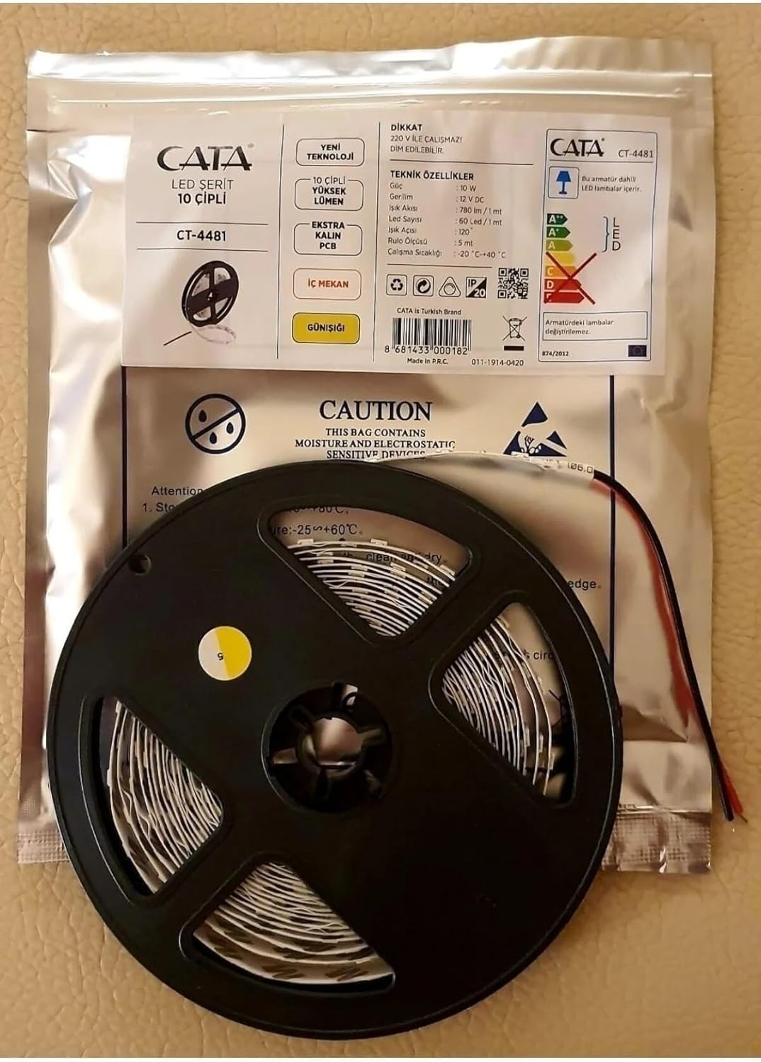 Ct-4481 Led Şerit 10 Çipli Günışığı Işık 5mt