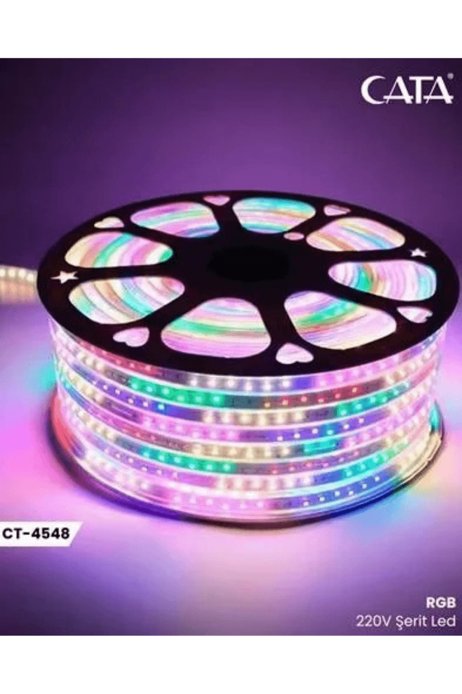 Cata Şerit Led Dış Mekan 220V CT-4548 RGB