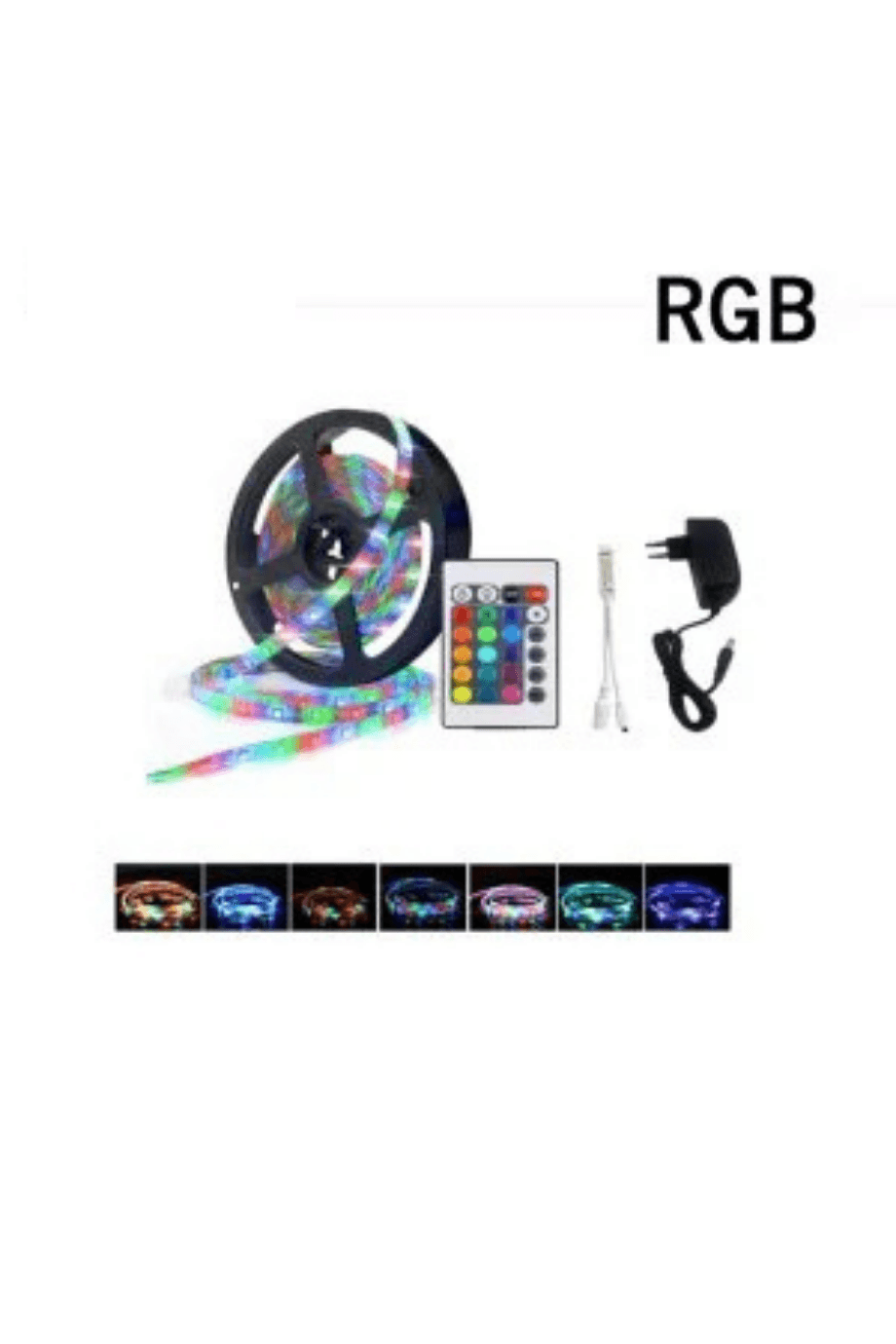 Cata RGB Şerit Led Set 220v  Trafo + Kumanda CT-4557