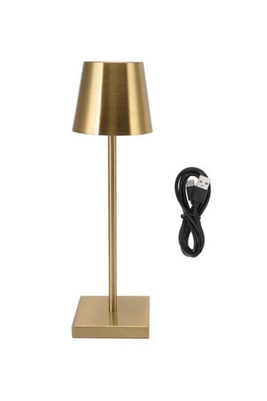CT-8437 LED Dekoratif Şarjlı Masa Üstü Lambası Dokunmatik 3 Farklı Renk Ayarı Lamba Gold