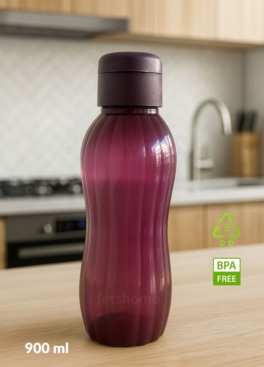 Su Şişesi Sızdırmaz Kapak Okul Matarası BPA Free Suluk Orta Boy Kokusuz Matara Mürdüm 900 ml