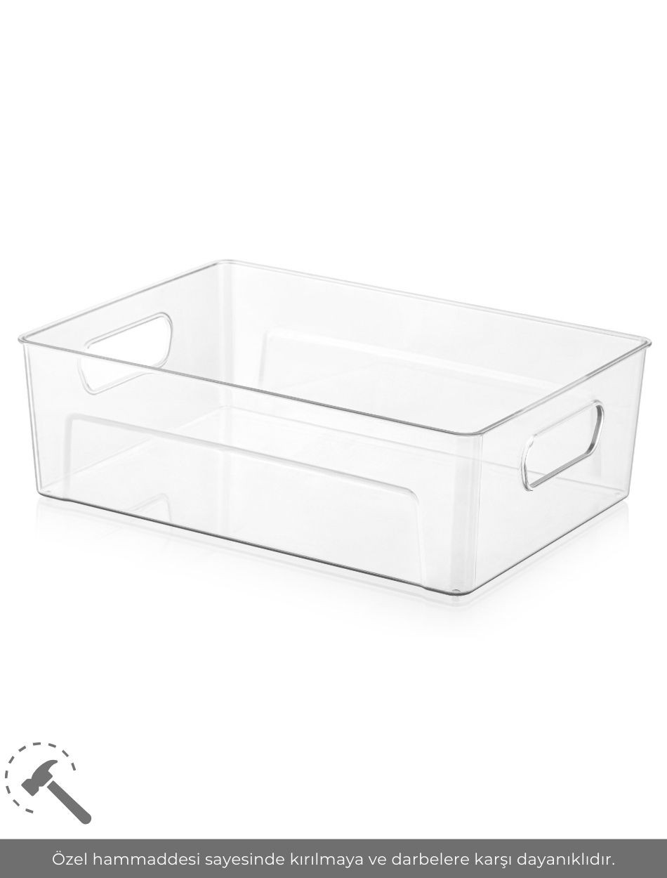 2'li Buzdolabı İçi Düzenleyici Saklama Organizeri Bpa Free Düzenleyici Darbeye Dayanıklı 28X19X9 cm