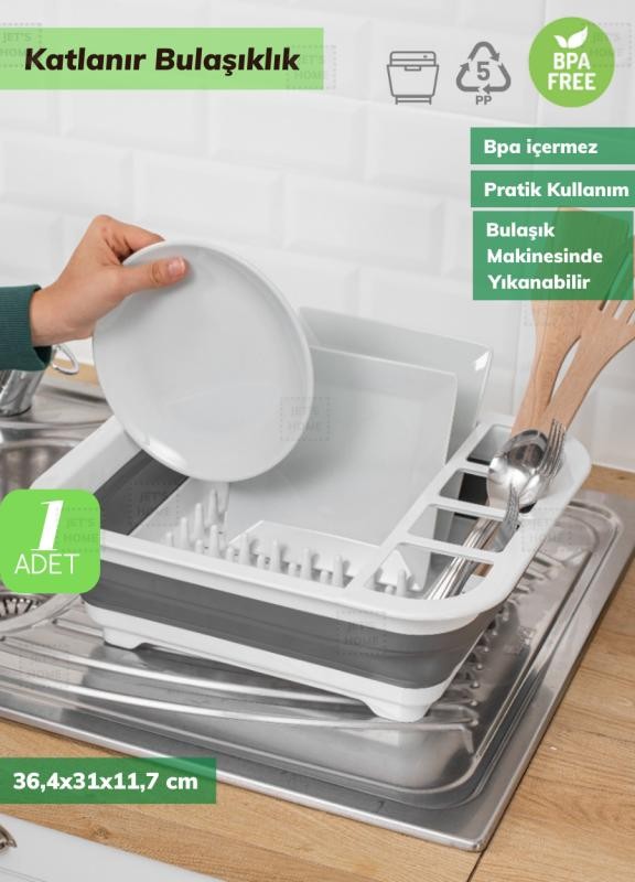 Bulaşıklık Katlanır Tabaklık Bardaklık Silikon Tabaklık Bpa Free