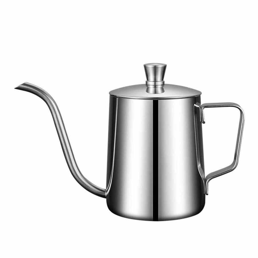 Mini Kettle Paslanmaz Sıcak Su Sürahisi Çelik Kapaklı 600 ml