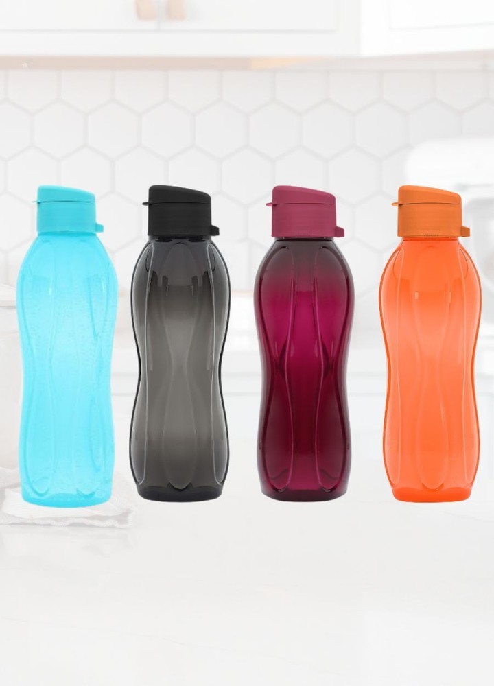 4’lü Set Matara Okul Suluğu Kapaklı Su Şişesi Plastik 750 ml