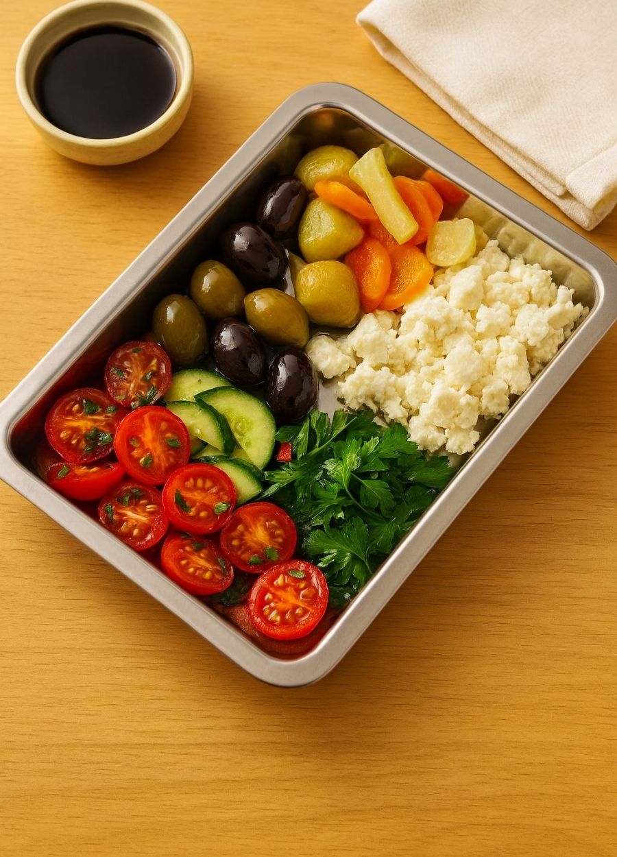 Paslanmaz Çelik Meze Küveti 430 Kalite Dikdörtgen Çelik Tabak 38x26x3,8 cm