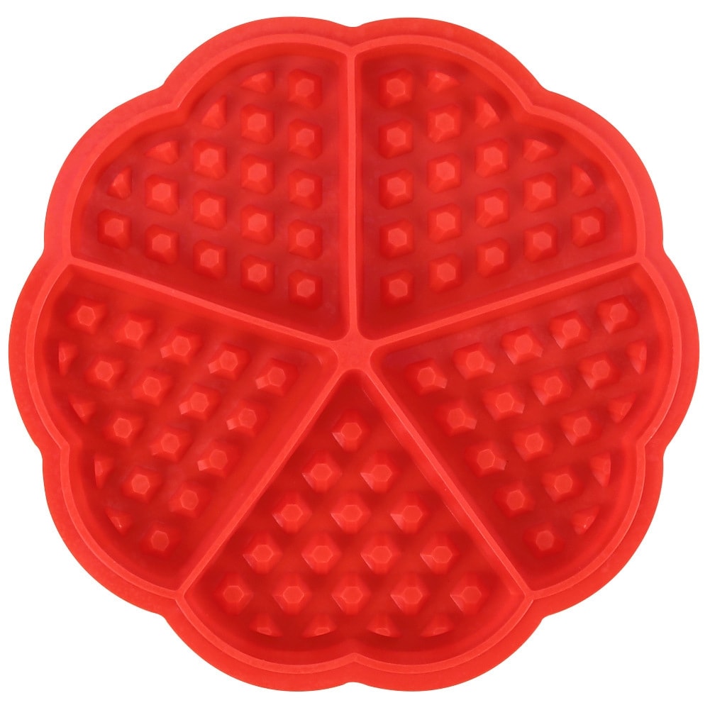 Waffle Pişirme Kalıbı Silikon Waffle Yapma Kalıbı 5 Bölmeli 17 cm