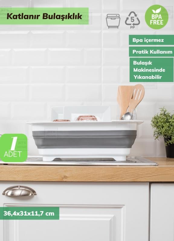 Bulaşıklık Katlanır Tabaklık Bardaklık Silikon Tabaklık Bpa Free