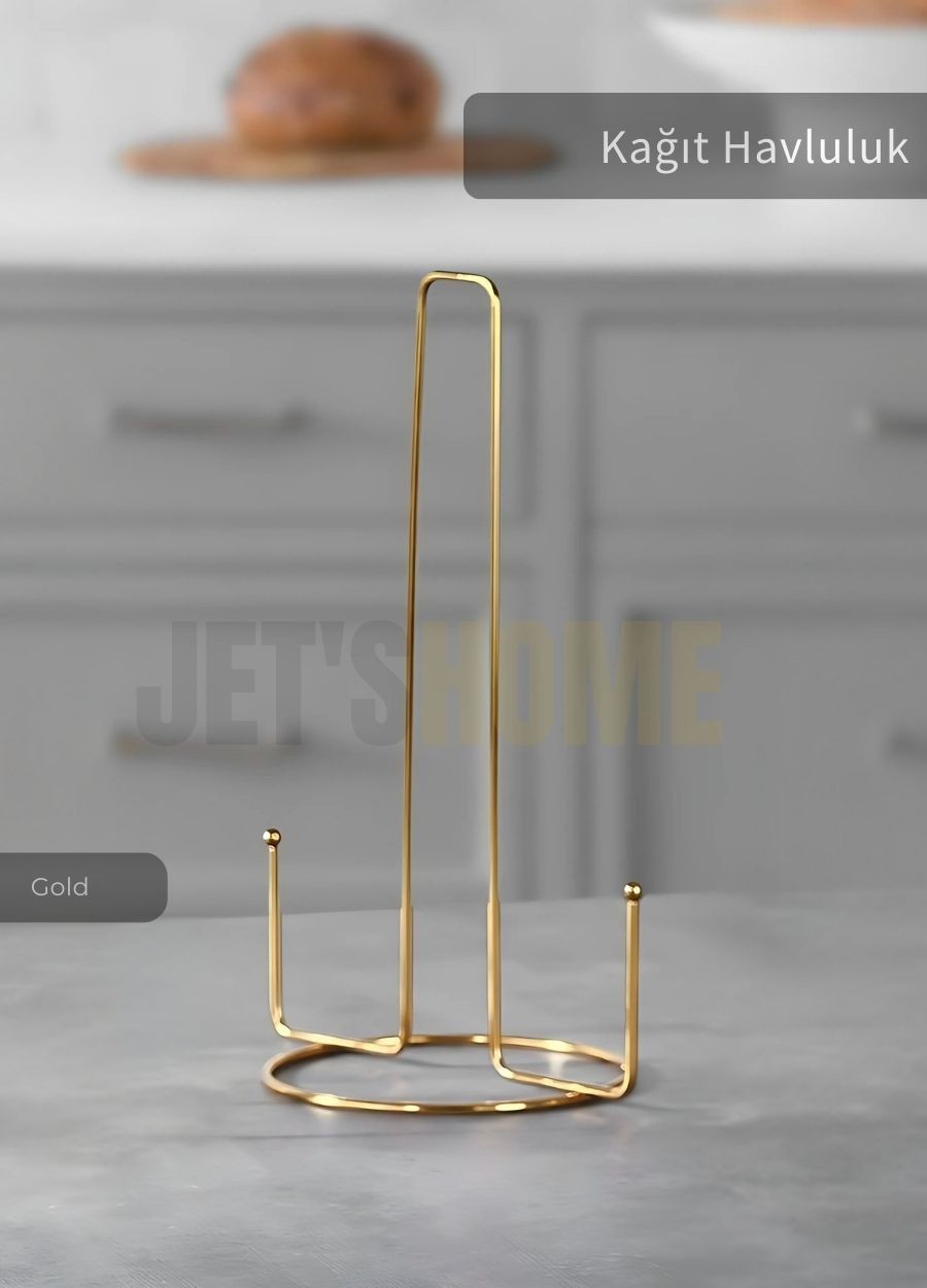 Kağıt Havluluk Paslanmaz Peçetelik Çelik Banyo Havluluk Düzenleyici Gold