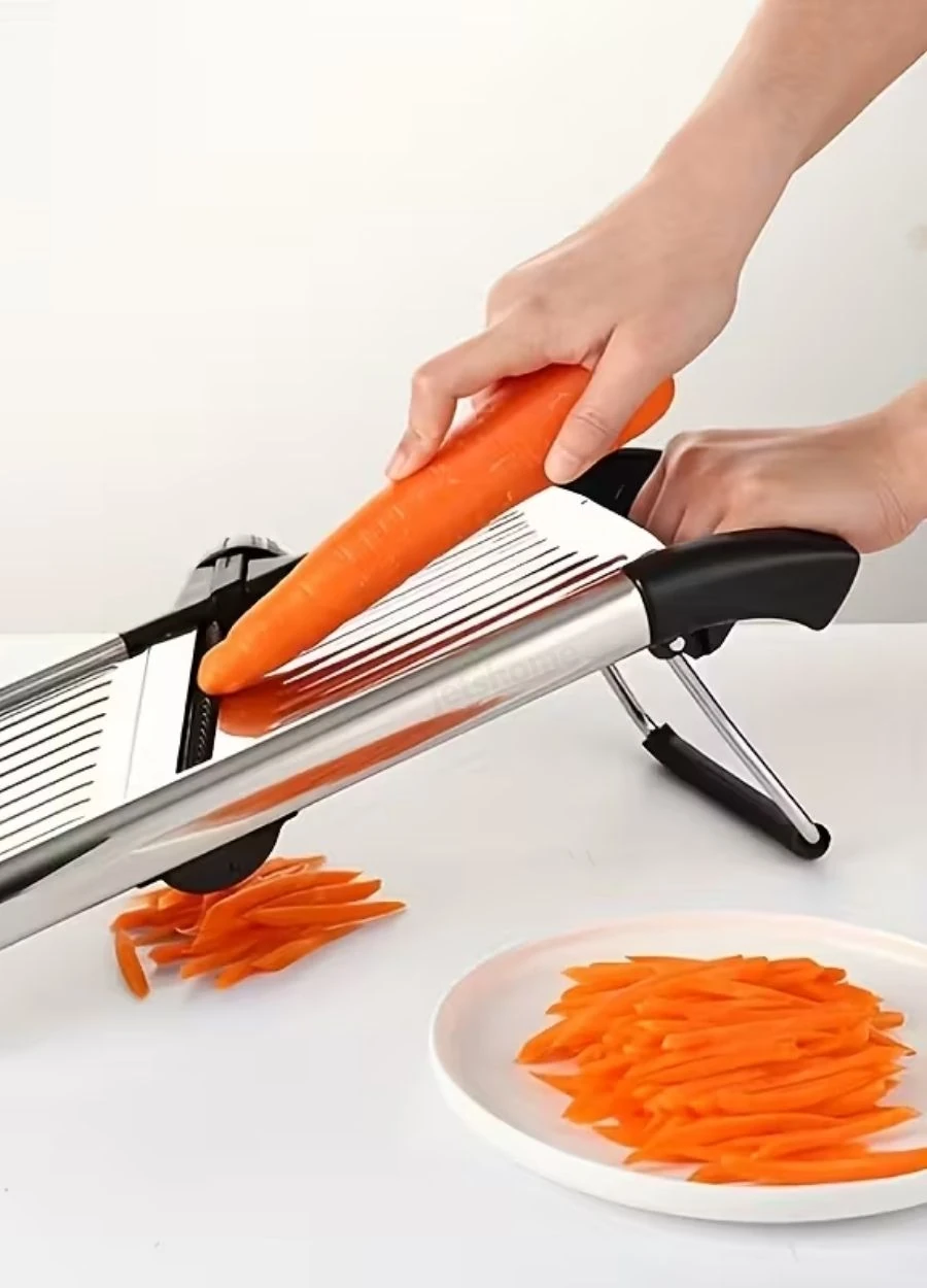 5 Ayarlı Sebze Dilimleyici Paslanmaz Sebze Kesici Ayarlanabilir Patates Soğan Rendesi Mandolin Rende