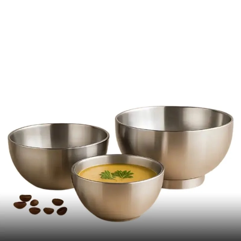 Paslanmaz çelik, kapaklı ve ölçü işaretli çok amaçlı çelik kaseler – Jetshome