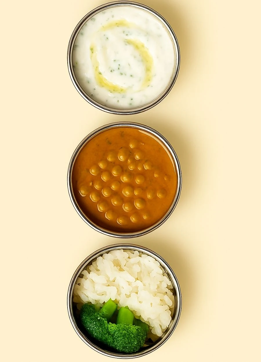 3’lü Paslanmaz Çelik Sefer Tası 20x10 cm Yemek Taşıma Kabı No:5 – 430 Kalite 10 Kişilik