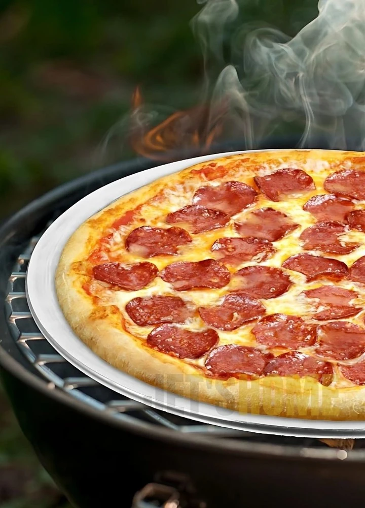 Pizza Tepsisi Alüminyum Pizza Teli Lahmacun Tepsisi 28 Cm