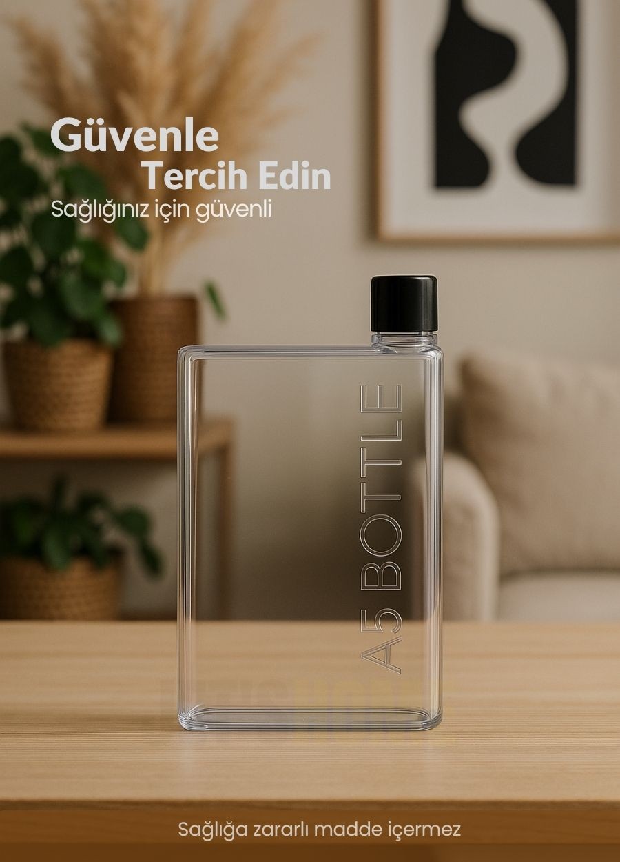 Slim A5 Matara Akıtmaz Yer Kaplamaz BPA Free Çanta Uyumlu Suluk 420 ml