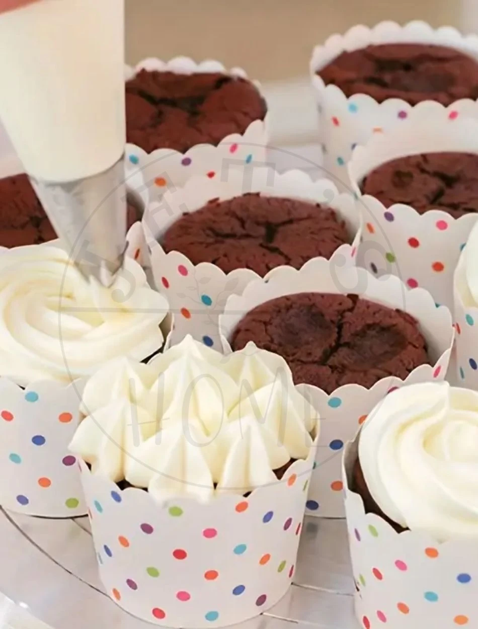 6'lı Krema Duyu Seti Orta Boy Pasta Dolgu Kreması Paslanmaz Şanti Duyu Çelik Set-V