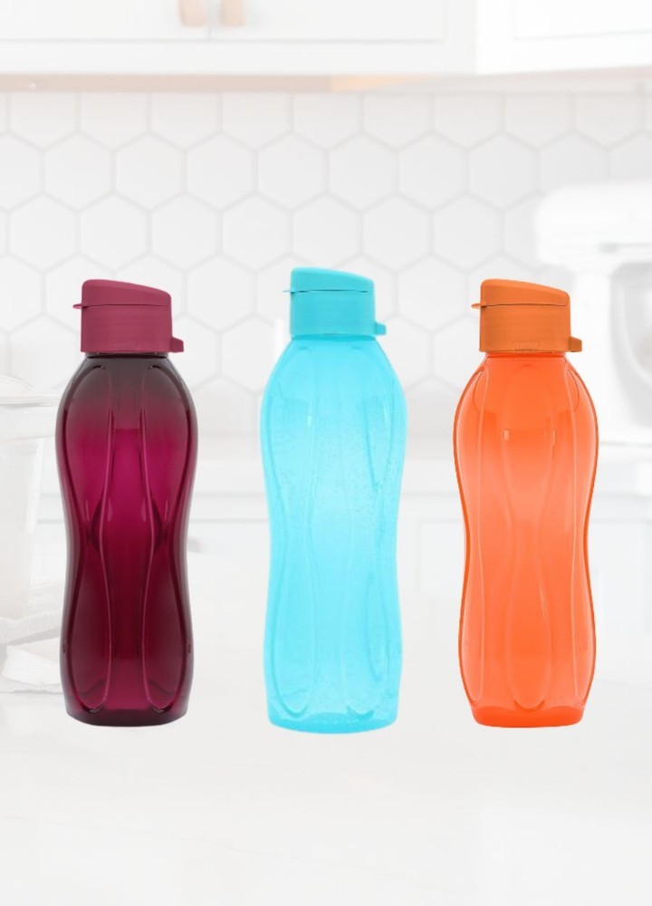 3’lü Set Matara Okul Suluğu Kapaklı Plastik Su Şişesi 750 ml