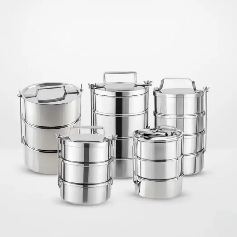 Paslanmaz çelik ve bambu detaylı katlı sefer tası modeli – Jetshome